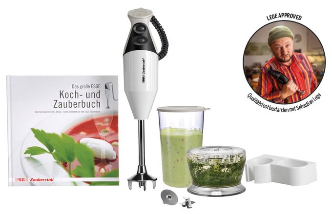 Stabmixer 160 W 2 Stufen  M160G Zauberstab (Anthrazit, Weiß) 