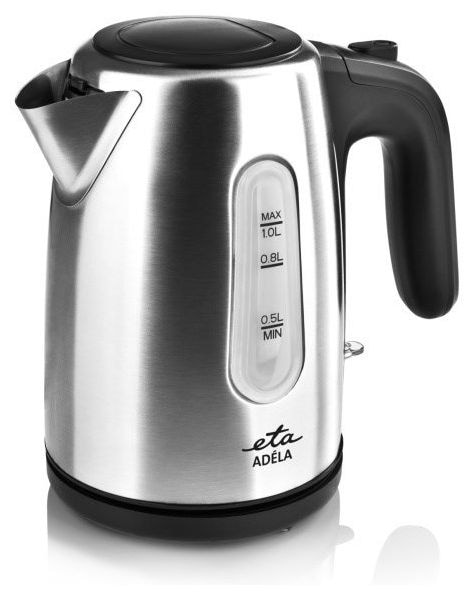 1,0 l Wasserkocher 1600 W  Adela (Schwarz, Edelstahl) 