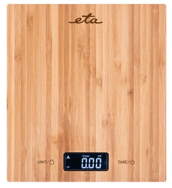 Elektronische Küchenwaage bis 5 kg Genauigkeit 1 g  Bambi (Holz) 