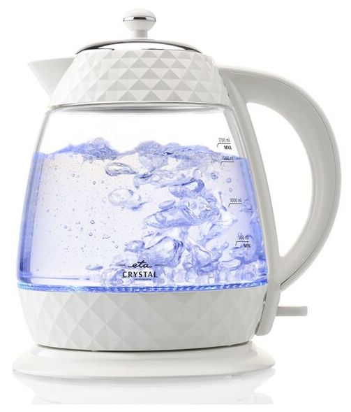 1,7 l Wasserkocher 2200 W  Crystal (Transparent, Weiß) 