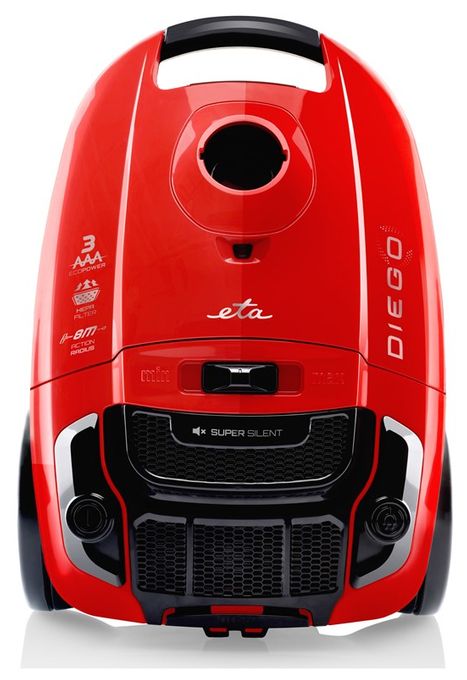 Bodenstaubsauger mit Staubbeutel 800 W HEPA  Diego (Rot) 