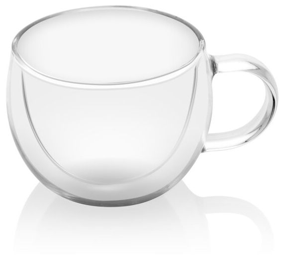  Doppelwandige Espresso Gläser (Transparent) 