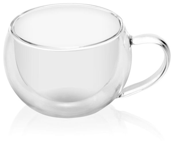  Doppelwandige Lungo Gläser (Transparent) 