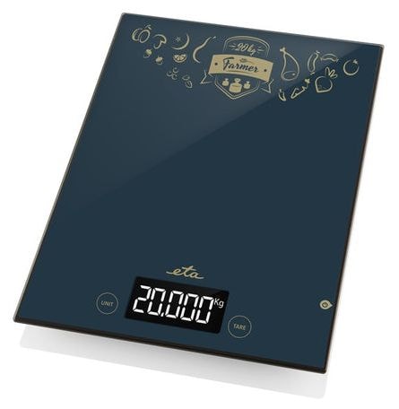Elektronische Küchenwaage bis 20 kg Genauigkeit 1 g  Farmer (Schwarz) 