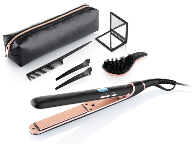 Haarglätter 45 W  Fenité (Schwarz, Roségold) 