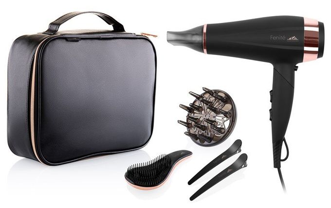Haartrockner 2200 W  Fenité Set Black Edition (Schwarz) 