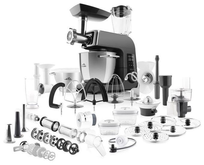 1700 W Küchenmaschine 6,7 l mit Waage  Gratus Kuliner II Max (Grau) 