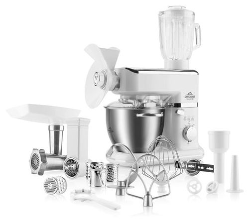 1000 W Küchenmaschine 4,5 l  Gratussino Maxo II (Edelstahl, Weiß) 
