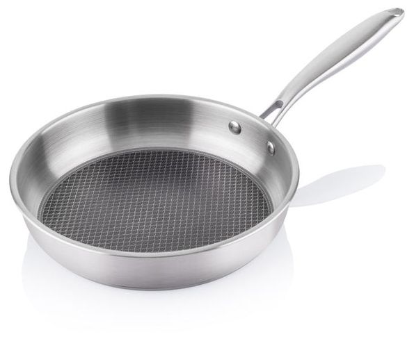  Honeycomb Allzweckpfanne 24 cm Rund Edelstahl beschichtet (Edelstahl) 
