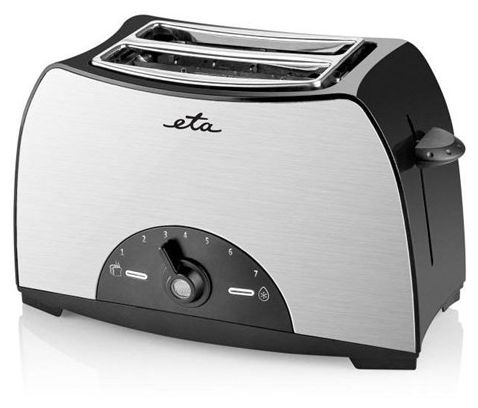 Toaster 800 W 2 Scheibe(n) 7 Stufen  Lenny (Schwarz, Edelstahl) 