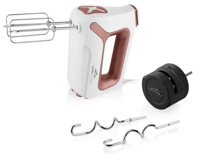 Handmixer 500 W 4 Stufen  Lento Elements (Weiß, Terrakotta) 