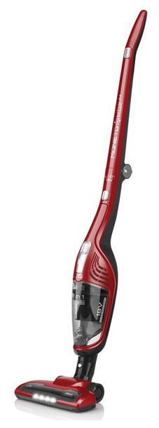 Handstaubsauger mit Staubbeutel bis 45 min Laufzeit 18 V Zyklonal  Moneto II (Rot) 