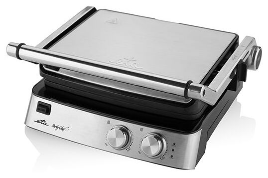 2000 W mit 290 x 230 mm Fläche  Party Chef Contact (Schwarz, Edelstahl) 