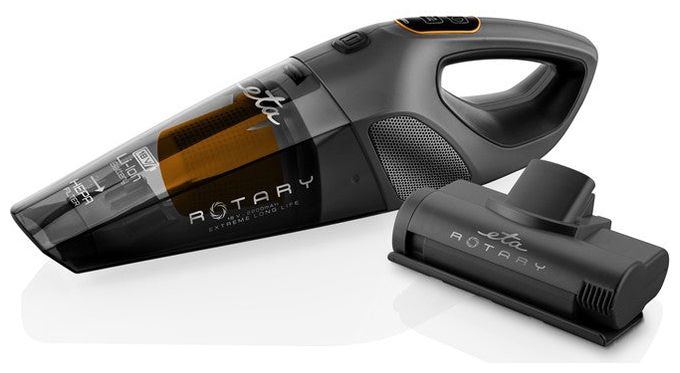 Handstaubsauger Beutellos bis 30 min Laufzeit 18 V HEPA  Rotary (Schwarz) 