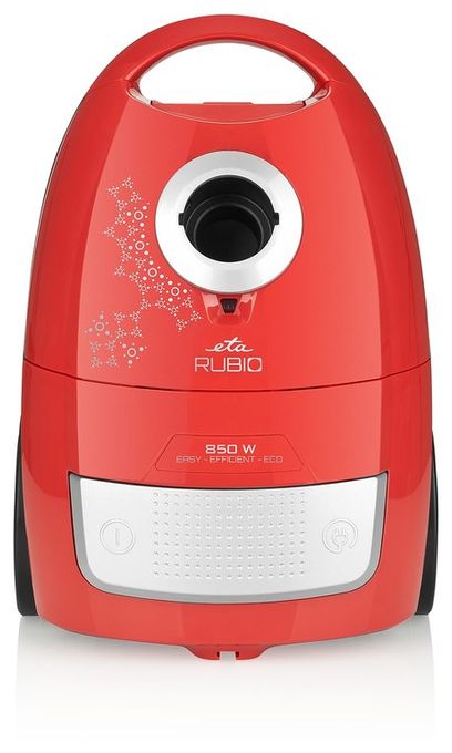 Bodenstaubsauger mit Staubbeutel 850 W HEPA (Schwarz, Rot, Silber) Rubio 