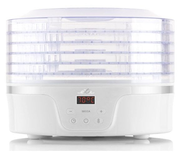 Dörrautomat 380 W 24 h Maximale Timer-Zeit 5 Dörrgitter Secca 