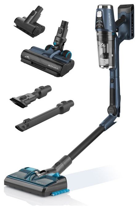 Handstaubsauger Beutellos bis 40 min Laufzeit 25,2 V HEPA  Sonar Aqua Plus (Blau) 