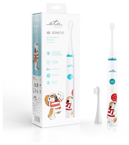 Schall-Zahnbürste für Kinder  Sonetic Kids (Blau, Weiß) 