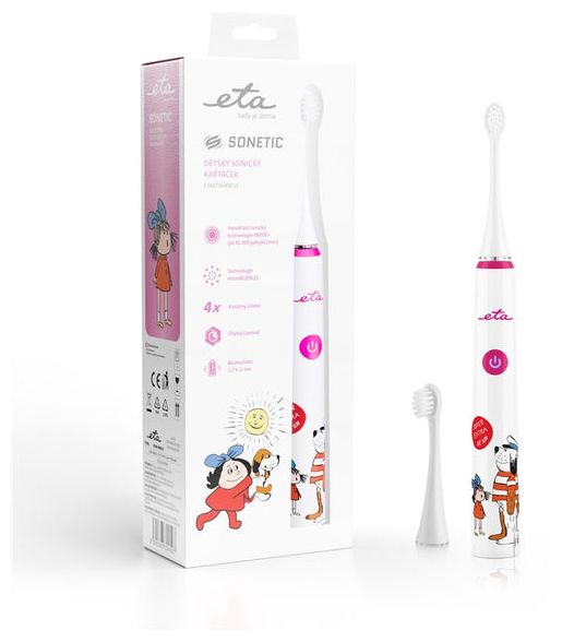 Schall-Zahnbürste für Kinder 1,2 h  Sonetic Kids (Pink) 