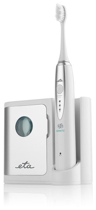 Vibrierende Zahnbürste für Erwachsene 31000 Bewegungen pro Minute  Sonetic mit UV (Weiß) 