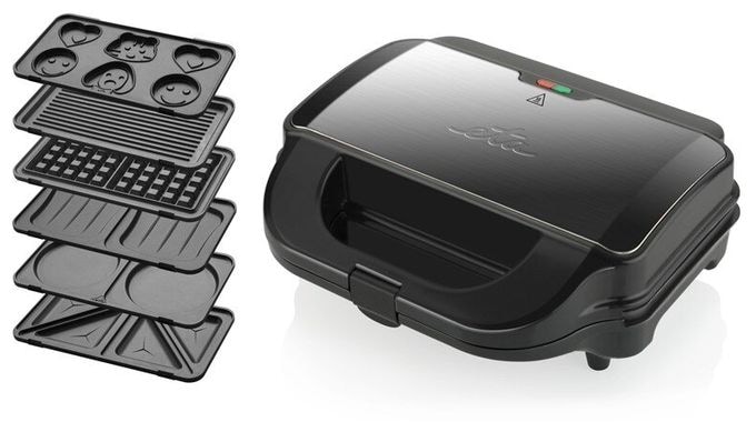 Sandwichmaker 900 W für 4 Sandwiches  Sorento Plus (Schwarz) 