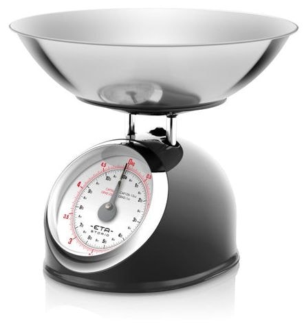 Mechanische Küchenwaage bis 5 kg Genauigkeit 25 g  Storio (Schwarz) 