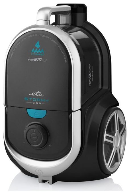 Bodenstaubsauger Beutellos 800 W HEPA  Stormy Car (Schwarz) 