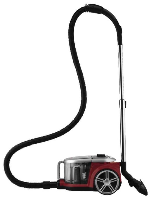 Bodenstaubsauger mit Staubbeutel 800 W HEPA  Stormy Turbo (Schwarz, Rot) 