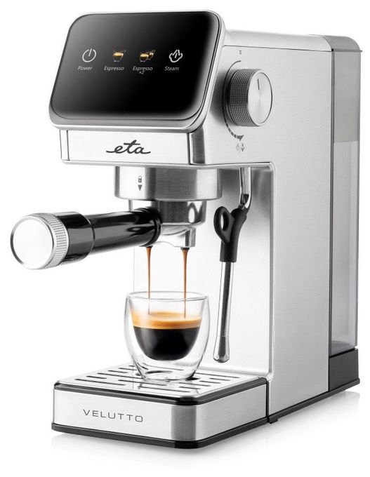 Siebträger Kaffeemaschine  Velutto (Edelstahl/Schwarz) 