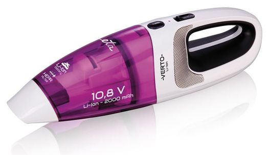 Handstaubsauger Beutellos bis 15 min Laufzeit 10,8 V  Verto (Violett, Weiß) 