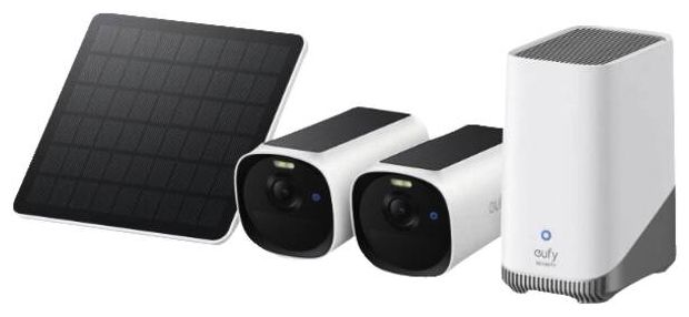 IP66 Außen Wlan eufyCam E40 2-Cam Kit (Homebase S380 + Solar Panel) 