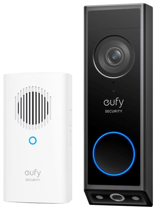 IP-Sicherheitskamera Außen Nachtsicht  Video Doorbell E340 + Chime (Schwarz) 