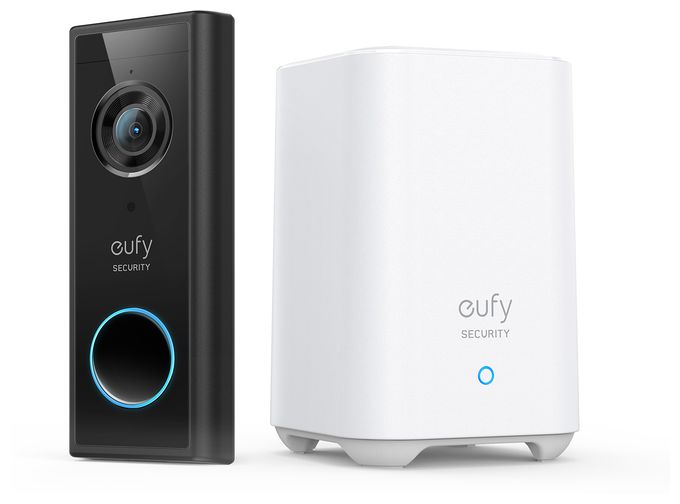 WLAN  Video Doorbell S220 mit HomeBase 2 (Schwarz/Weiß) 