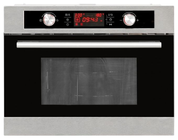 Einbau-Mikrowelle 900 W Größe: maxi 5 Stufen Grill (Edelstahl) EBM4544HI 