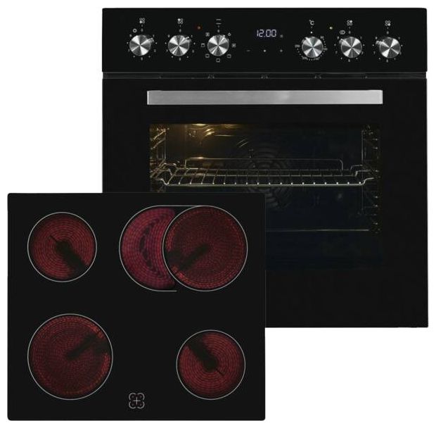 Herdset 59 l mit 60 cm Glaskeramik Kochfeld EHE157-UBZ-020 