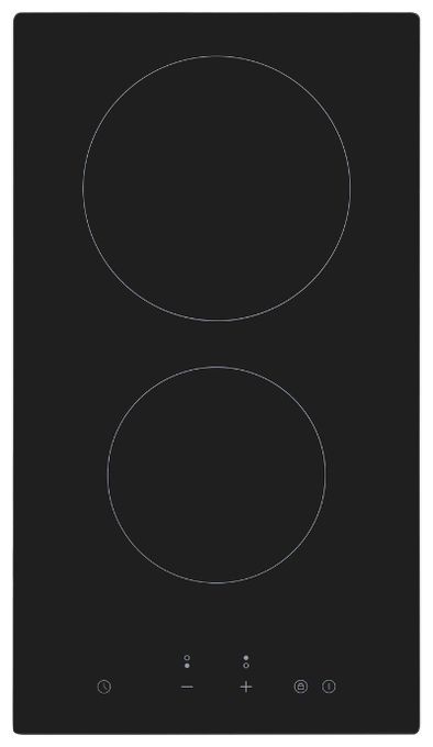 29 cm Induktions Kochfeld/Herdplatte 2 Zone(n) EKC300-490 autarkes 