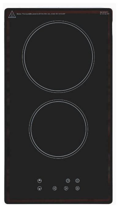 29 cm Glaskeramik Kochfeld/Herdplatte 2 Zone(n) EKC301-R-020 autarkes 