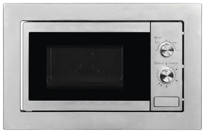Einbau-Mikrowelle 800 W Größe: klein 5 Stufen (Edelstahl) EMW10-020 