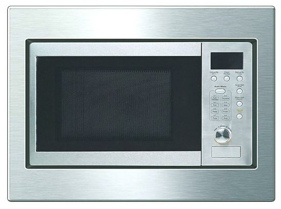 Einbau-Mikrowelle 800 W Größe: klein Grill (Edelstahl) EMW20.1G 