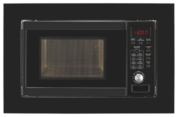 Einbau-Mikrowelle 800 W Größe: klein 5 Stufen Grill (Schwarz) EMW20.1G 