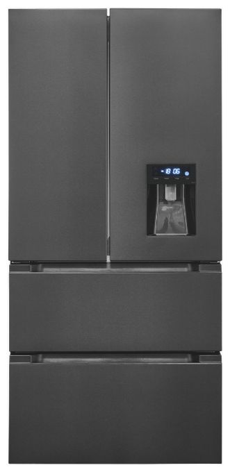 Side-by-Side Kühl-/ Gefrierkombination French Door 323 l / 183 l 307 kWh NoFrost 1830 mm x 836 mm  FD490-160-WS-202E (Grau) 
