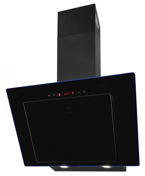 Abluft/Umluft Dunstabzugshaube/Esse Wand 540 mm (Schwarz) KFD607-2LED 