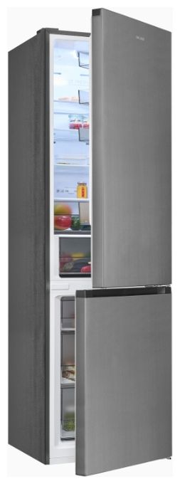 264 l / 113 l Kühl-Gefrierkombi freistehend NoFrost 68 kWh Jahr  KGC380-115-NF-040C (Edelstahl) 