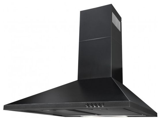 Abluft/Umluft Dunstabzugshaube/Esse Wand 60 cm (Schwarz) KH60-8sw 