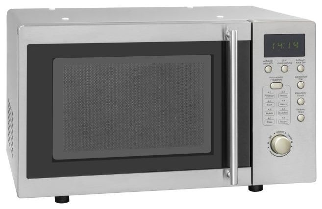 Standgeräte Solo 800 W Größe: klein 5 Stufen Grill  MW800G-3 Inox (Grau) 
