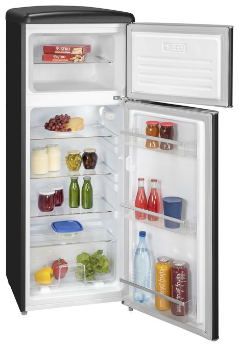 162 l / 44 l Kühl-Gefrierkombi freistehend 179,95 kWh Jahr  RKGC270-45-H-160E (Schwarz) 