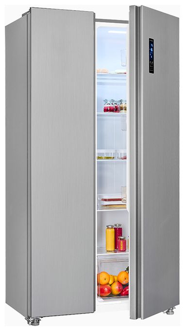 Side-by-Side Kühl-/ Gefrierkombination 291 l / 148 l 287 kWh NoFrost 1770 mm x 910 mm  SBS46-040E (Edelstahl) 