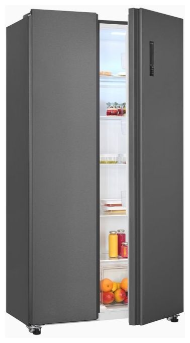 Side-by-Side Kühl-/ Gefrierkombination 291 l / 151 l 287 kWh NoFrost 1770 mm x 910 mm  SBS46-040E (Anthrazit) 