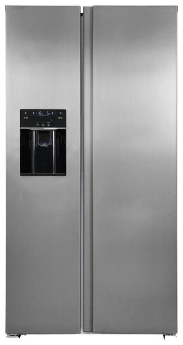 Side-by-Side Kühl-/ Gefrierkombination 344 l / 169 l 306 kWh NoFrost 1775 mm x 910 mm  SBS520-CF-040E (Schwarz, Edelstahl) 