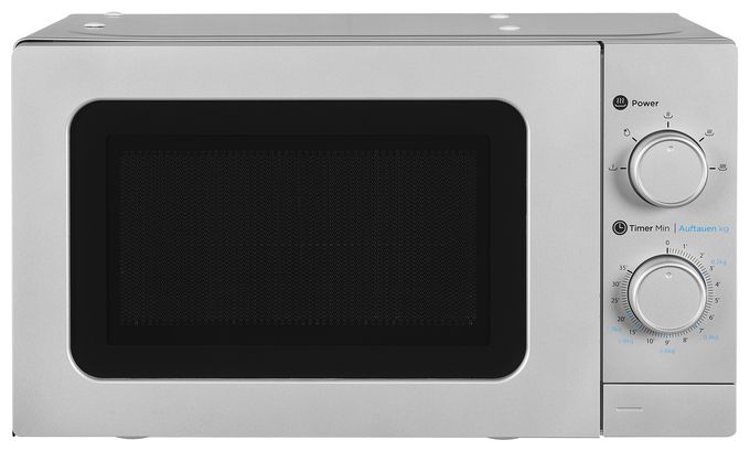 Freistehende Mikrowelle 1050 W Größe: klein 5 Stufen  WP700J17-3si (Silber) 